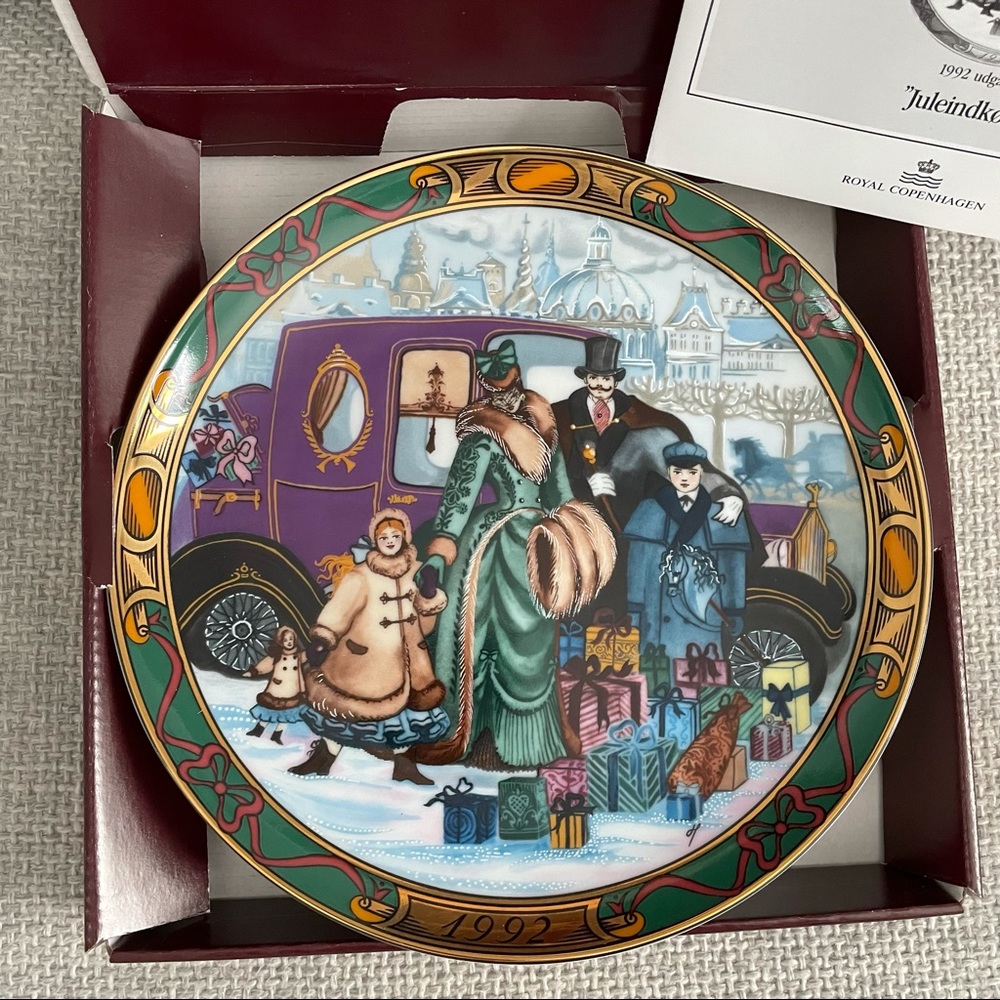 Christmas Shopping Plate by Royal Copenhagen